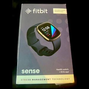 Black fit bit sense. Never used. Everything in original packaging.